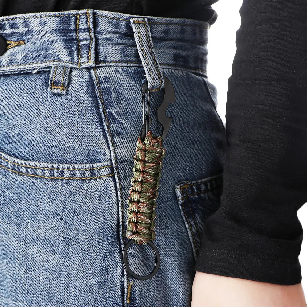 Military Paracord Survival Keychain